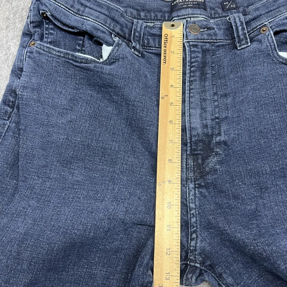 Lucky Brand Jeans Mens 40x32 Athletic Denim Stretch Straight Pants Fit36x29 READ